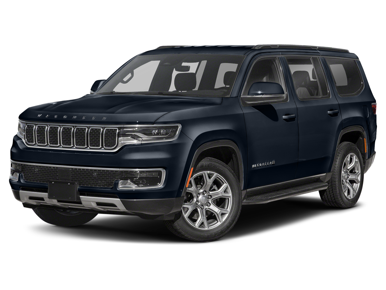 2023 Jeep Wagoneer Series III in River Rock — front three-quarter view