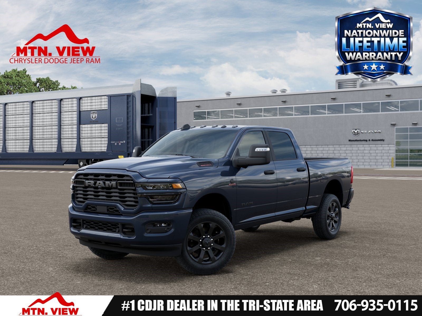 2026 RAM 2500 Big Horn in Forged Blue Metallic Exterior Paint — front three-quarter view