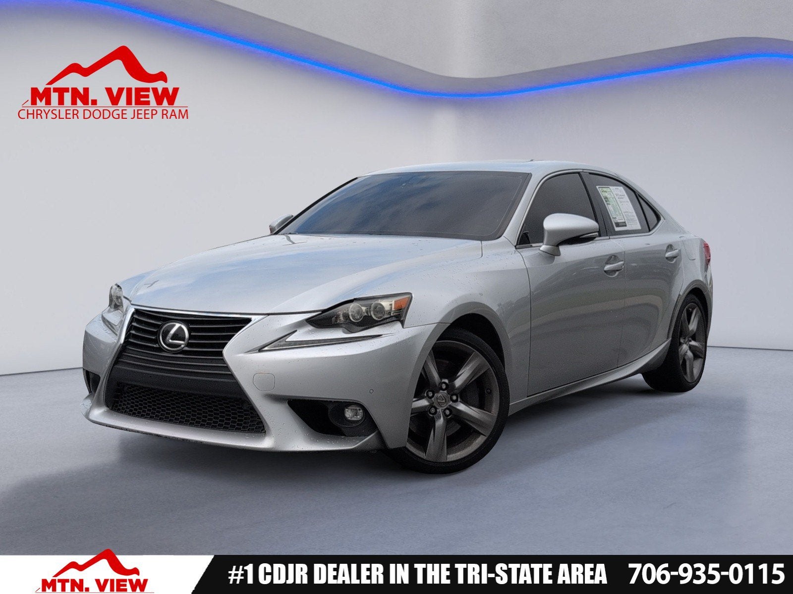 2016 Lexus IS 350 in Silver — front three-quarter view