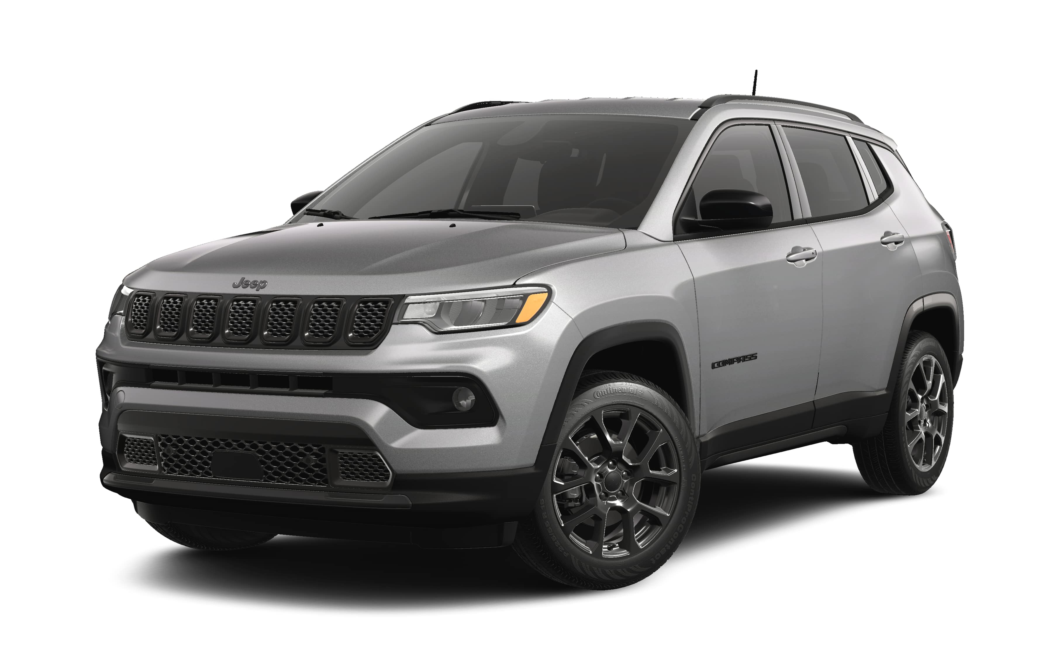 2026 Jeep Compass COMPASS LATITUDE ALTITUDE 4X4 in Silver Zynith Metallic Clear-Coat Exterior Paint — front three-quarter view